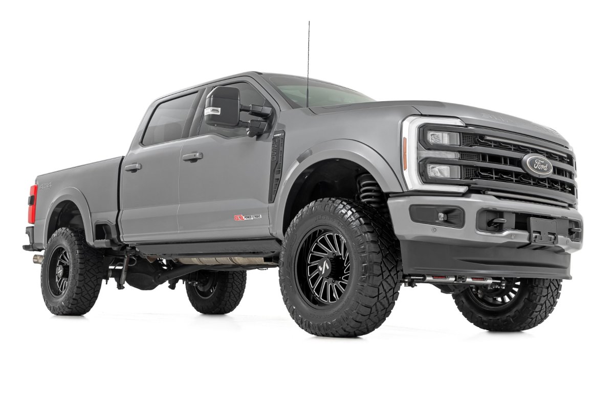 Ford F-250 Super Duty Fender Flares - Rough Country - Sport Style - HX Antimatter Blue - '23-'24
